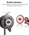 Manual Chain Hoist 1 Ton Capacity With 10 Ft Lift And 2 Hooks brake system detail with friction disc and gears.