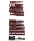Awesome 23Pcs Screwdriver Bit Set With Hex S2 Steel Bits For Electric Drill And Manual Tools featuring Tough 60Mm Hardware Kit Plus Two Head Gears For Serious DIY Jobs And Heavy Duty Repairs Without Slipping, 23 brown hex bits and adapter