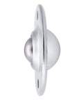Side view of Five Eighth Inch 360 Roller Ball Transfer Bearing Carbon Steel showing the round ball and flat mounting surface.