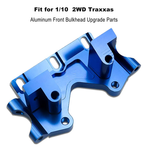 Traxxas Aluminum Front Bulkhead Upgrade Kit Blue Anodized For Slash 2WD Rustler Stampede Bandit 2530 2530A Replacement RC Car