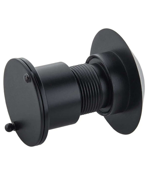 Solid Brass Door Peephole Viewer With 220 Degree Wide Viewing Angle And Heavy Duty Rotating Privacy Cover For Front Door Security, black finish