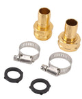 Top Grade Thonlai Garden Hose Repair Kit Durable Aluminum Connectors With Clamps For 3/4 Inch And 5/8 Inch Outdoor Hoses Rust Resistant Steel Hardware 3 Sets To Fix Leaks Fast brass hose fittings, clamps, and washers