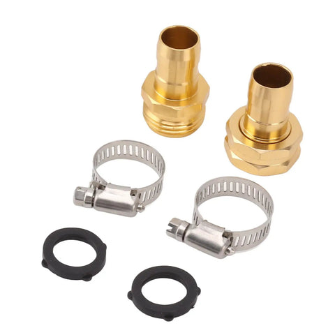 Top Grade Thonlai Garden Hose Repair Kit Durable Aluminum Connectors With Clamps For 3/4 Inch And 5/8 Inch Outdoor Hoses Rust Resistant Steel Hardware 3 Sets To Fix Leaks Fast brass hose fittings, clamps, and washers