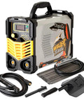 160A MMA Beast Arc Welder With IGBT Inverter And Digital LCD Display Hot Start Anti-Stick Arc Force For Easy Home Shop Welding Includes Electrodes Electrode Holder Work Clamp And Power Cable 110V