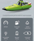 Jet Powered RC Boat With LED Lights 30 KMH Speed Remote Control Turbojet Boat For Lakes Pools Salt Water All Water Ready