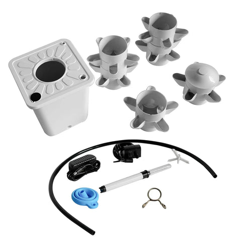 Hydroponic Vertical Garden System For Indoor Outdoor Use 30 Plant Tower Planter components, pump, hose, connector set