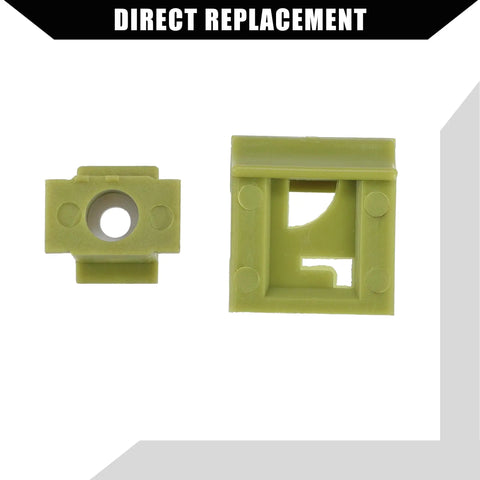 Shift Cable Column Linkage Kit For Ford E Series Vans And F150 1998 To 2014 Fit Expedition Explorer Edge Excursion And More Durable Inner Retainer Clips Easy Install Two Piece Repair Set, green plastic bushings