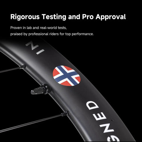 Ultralight 50mm Carbon Fiber Wheelset For 700C Road Bikes With Disc Brakes Tubeless Ready 1580g Pair close-up of valve and text
