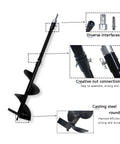 26.7 Inch Compost Stirring Tool For Outdoor Tumbler Bins, Heavy Duty Mixer Bar with diverse interfaces and steel round tip