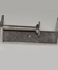 304 stainless steel C-clamp with wide jaw opening and screw knob on a metal base