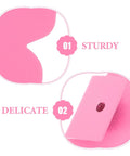 Close-up of Butterfly Pink Cabinet Handles For Drawers And Cabinets, Vintage Style Furniture Hardware, Dresser Pulls Set