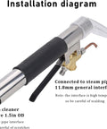 Installation diagram of Carpet And Upholstery Extractor Wand For Auto Detailing And Hand Vac Deep Clean Car Seats Sofas