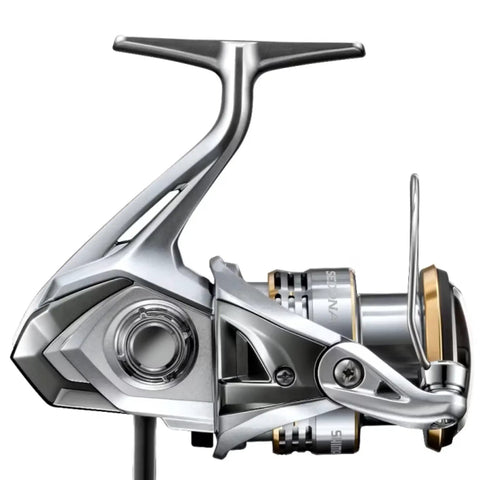 Side view of Sedona C5000XG Spinning Reel With 24.3 Lbs Max Drag And 13.3 Lbs Practical Drag, Lightweight 11.2 Oz, metallic finish