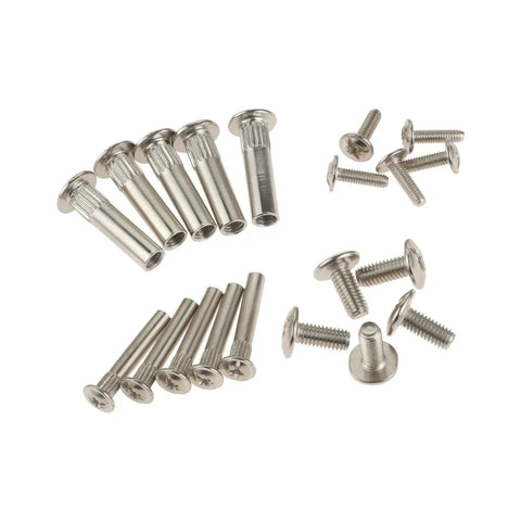 Beefy Nut Connector Kit For Furniture M5 And M8 Snap Rivet Screws, Male And Female Quick Assembly Hardware Sets, Includes 10 Complete Sets For Kitchen Cabinets, Beds, And DIY Splicing, Easy Fit, No Fuss Build, Strong Hold, metal fasteners set