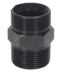 High Pressure Straight Hydraulic Fitting Adaptor Converts Metric Threads To Male Pipe Thread Connector Supports M14 M16 M18 M20 Sizes 1 8 1 4 Inch Ports, black metal threaded fitting