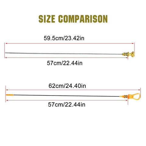 Size comparison of Engine Oil Dipstick With Innovative Oil Level Reading System For Mini Cooper S R52 R53 2002 2008 Clubman Paceman