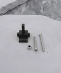 Rear Upper Link Riser For Axial SCX10 III AR45P Shafts One Tenth Scale RC Crawler LCG Chassis, aluminum part with bolts on white surface