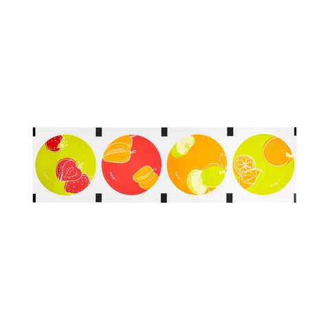 95mm PP Sealing Film Roll With Fruit Graphic Design For Sealing Machines, Generic Seal Film, 3,830 Cups Per Roll, Works With ET-99 Sealing Machine, Cutter Base A Required