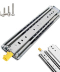 Beefy Heavy Duty Drawer Slides With 500 Lb Capacity, Full Extension Ball Bearing Rails, 76mm Wide, screws included