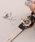Using 100 Pcs Watch Battery Clamp Screws Replacement Micro Screws Kit for repairing a watch with universal fit components