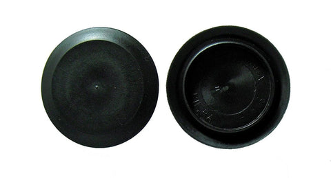 Hole Size Two And A Half Inch Flush Mount Hole Plug In Black Plastic Body For Sheet Metal With A Three Inch Head Diameter Pack Of Five