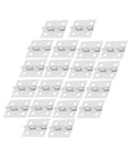 Silver Cabinet Hinges Set With 50 Pieces For Jewelry Boxes Tool Boxes Wine Boxes And Tiny Craft Chests With Screws Built To Last