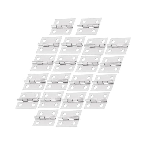 Silver Cabinet Hinges Set With 50 Pieces For Jewelry Boxes Tool Boxes Wine Boxes And Tiny Craft Chests With Screws Built To Last