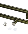 Heavy Duty 47 Inch Push Pull Door Handle In Antique Bronze, Real SUS 304 Stainless Steel With Solid Standoffs For Front Doors, Barn Doors, And Glass Shower Doors, Built Tough, Easy Install, Built To Last.