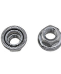 Top Tier 3/8 Inch Bike Wheel Axle Nut Kit Built Tough And Fresh Rock Solid Alloy Steel Bicycle Hardware with grip tight threads view.