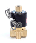 12V DC Brass Electric Solenoid Valve Normally Open 1/4 Inch NPT For Water Air Diesel 2 Way Go-To Valve With Brass Body