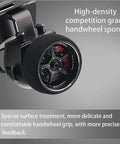 Close-up of the handwheel on the Noble NB4 Pro Plus 2.4GHz 18 Channel Radio Transmitter showing textured sponge grip.
