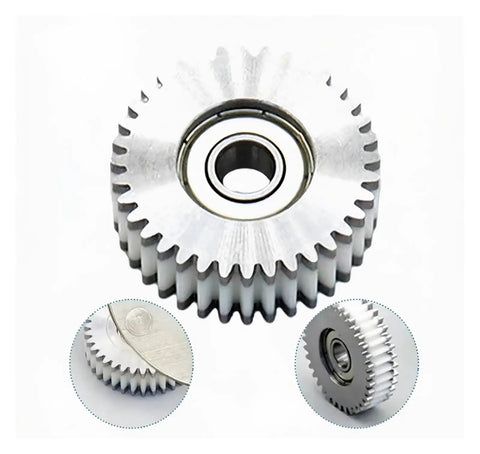 36 Tooth Steel And Nylon Planetary Gear Replacement Part 47.5X12mm for High Torque Ebike Motors close-up and side view