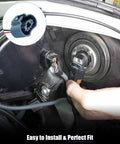 Installing Toyota RAV4 Headlight Bulb Cover Cap Replacement 81135-42520 8113542520 fits 2013-2016 rear back lamp cover