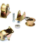 Rigid Track Wheel Sliding Gate Roller Galvanized Beefy Heavy Duty Barn Door Casters 45 Steel Gate Hardware For Gate Frames Industrial Machinery Carts Wire With Double Bearings
