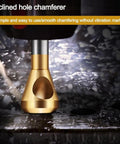 Badass 10mm Deburring And Countersink Drill Bits Made From High Speed Steel With Slick Spiral Flutes For Tough Cutting Across Metal Wood And Plastic Shop Rigs Without Clogging Or Kick Back, inclined hole chamfer tool.