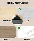 16 Pack Non Slip Rug Tape For Hardwood Floors And Tiles ideal surfaces including hardwood, tile, laminate, marble.