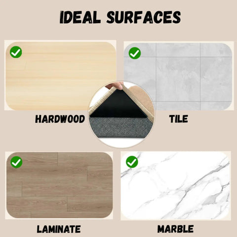 16 Pack Non Slip Rug Tape For Hardwood Floors And Tiles ideal surfaces including hardwood, tile, laminate, marble.
