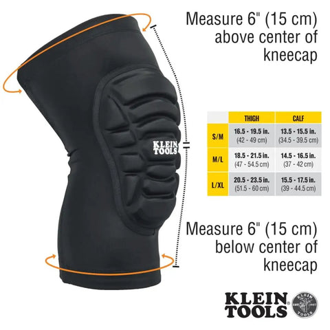 All Day Comfort Lightweight Knee Pads With Padded Sleeves Breathable Mesh Back Elastic Cuff And Slip Resistant Silicone Low Profile Fit For Tight Spaces Worksite Ready Black Medium Large