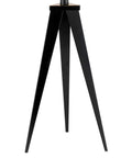 Warm Rustic Wood Tripod Table Lamp With Off White Textured Shade Hidden Cord And Three Way Rotary Switch black tripod base