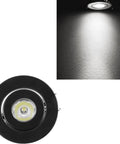 Sorfia 10pcs 2 inch Gimbal LED Recessed Light Small Recessed Lights AC110V black lighting fixture showing light beam on wall.