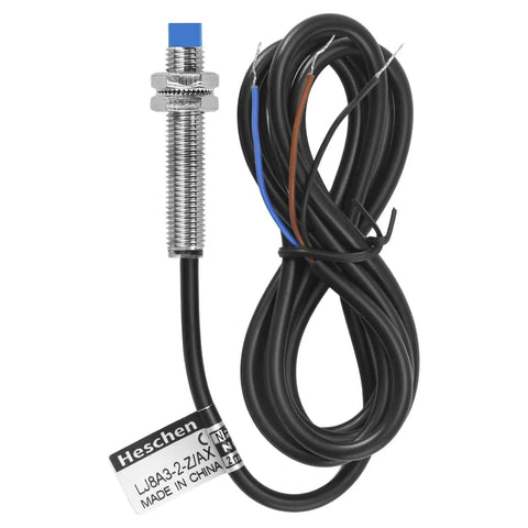 M8 Inductive Proximity Sensor Switch Non Shield Type LJ8A3-2-Z/AX-DC5V With 2mm Detection showing 8mm mount and 120cm cable