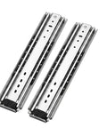 Locking Drawer Slides 3 Inch Wide Full Extension 1 Pair Beefy Steel Drawer Guides, side view