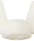 No Sweat Assembly Nylon 6/6 Flange Wing Nuts Off White M5 Thread 12.2mm Hand Tightenable Wear Resistant Built Tough Hardware.