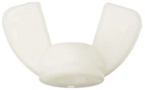 No Sweat Assembly Nylon 6/6 Flange Wing Nuts Off White M5 Thread 12.2mm Hand Tightenable Wear Resistant Built Tough Hardware.