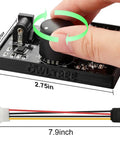 Person adjusting 4 Pin 12V PWM Fan Controller Hub For Six PWM Fans With SATA And DC 5525 Power Input PC Fan Adapter