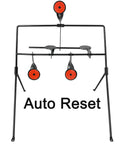 Auto Resetting BB Gun Targets For.177 And.20 Caliber With Stickers, No Fuss Quick Reset, black steel target frame view