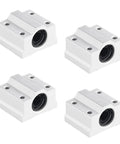 4 SCS8UU bearings from 8Mm By 900Mm Linear Motion Rod Guide Set for CNC and DIY tools, aluminum and steel build for precise projects