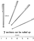 Magnetic Pickup Tool Telescoping Pocket Clip Extendable Magnet Pen For Mechanics Durable Aluminum Alloy Construction Powerful Magnet Slim Design