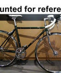 Fixed gear bike with mounted 28T Fixed Gear Bicycle Sprocket With Brake Disc Mount Big Chain Wheel on display