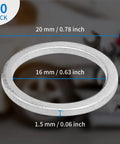 BMW M16 Oil Drain Plug Gasket Kit 10 Pack For Boxer Twin Oilheads And R Airheads Motorcycles with size dimensions
